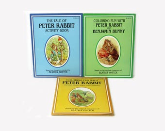 Peter Rabbit and Benjamin Bunny Coloring Book by Beatrix Potter, Unused ...