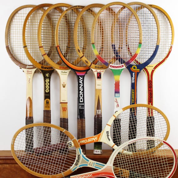 Wood Tennis Racket Bjorn Borg Wilson Jack Kramer Chris Evert Rod Laver Donnay Allwood