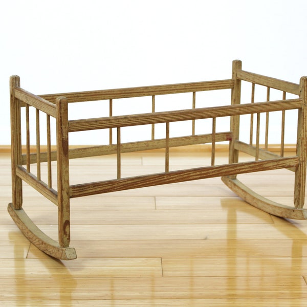 Wooden Doll Cradle Etsy