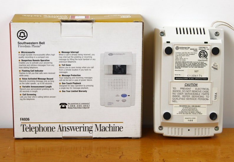 Vintage Southwestern Bell Freedom Phone Answering Machine Etsy