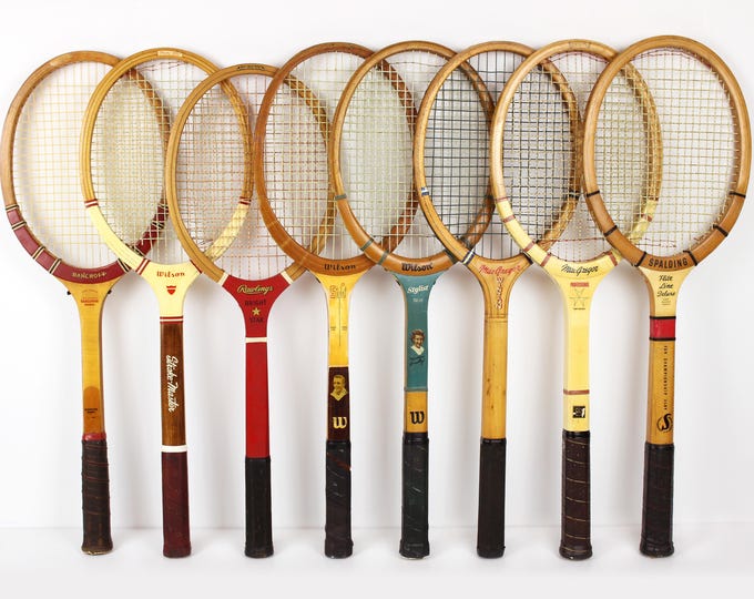 Wood Racket Tenis Wood Tennis Rackets Wilson Tony Trabert Maureen Connolly Bancroft ...