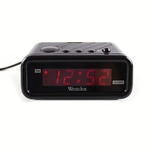 Vintage Westclox Digital Alarm Clock Model 1146 Red LED Readout 1990&#39;s