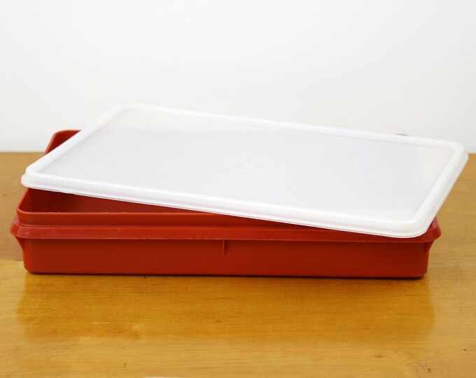 1970s Tupperware Deli Keeper Container 11.5 X 7 USA, Vintage Tupperware