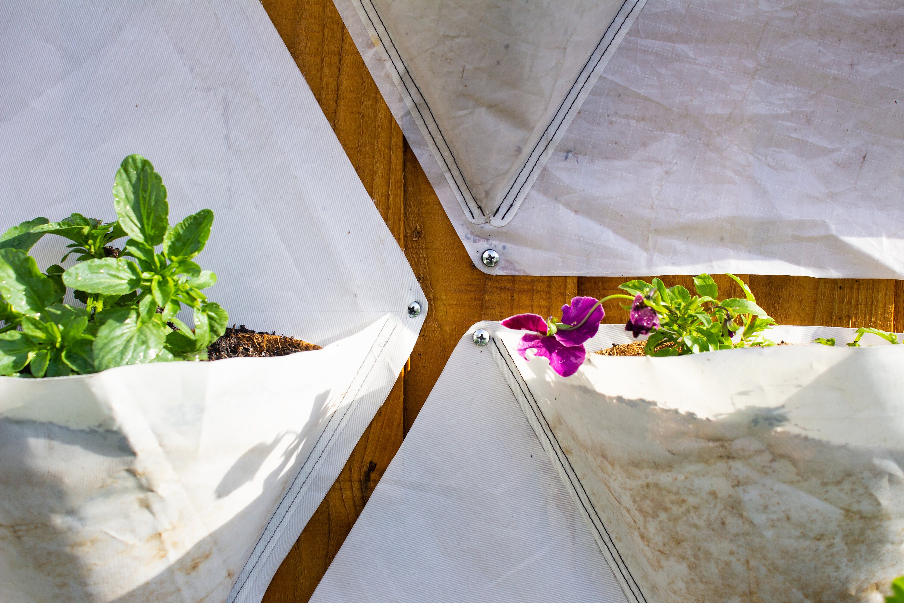 Mylio Repurposed Sail Cloth Wall Planter/vertical Garden Etsy UK