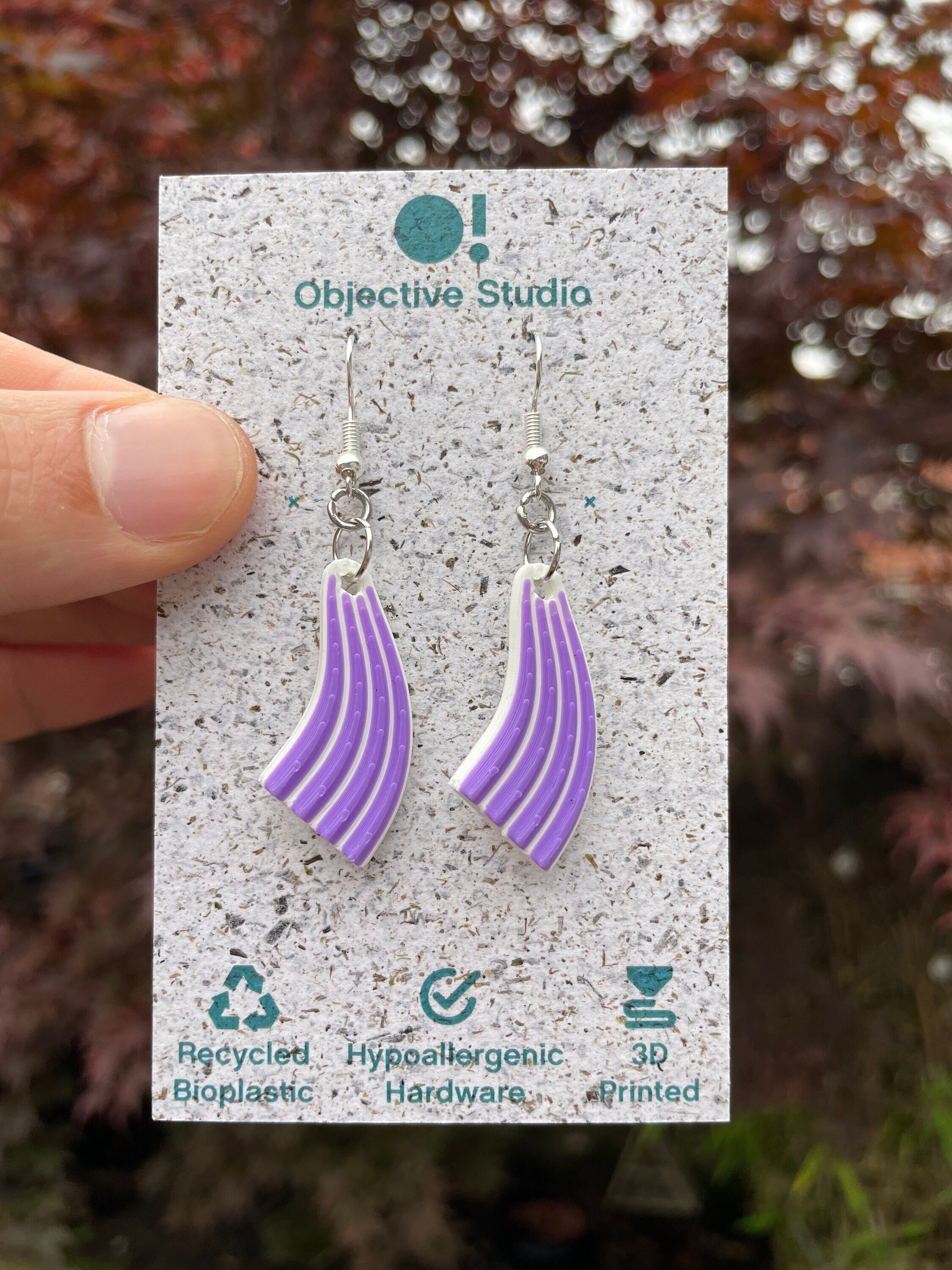 Bioplastic earrings best sale