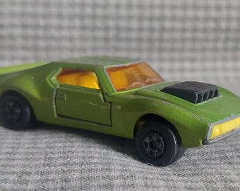 1972 Matchbox Superfast Lime Green AMX Javelin No 9 Made in