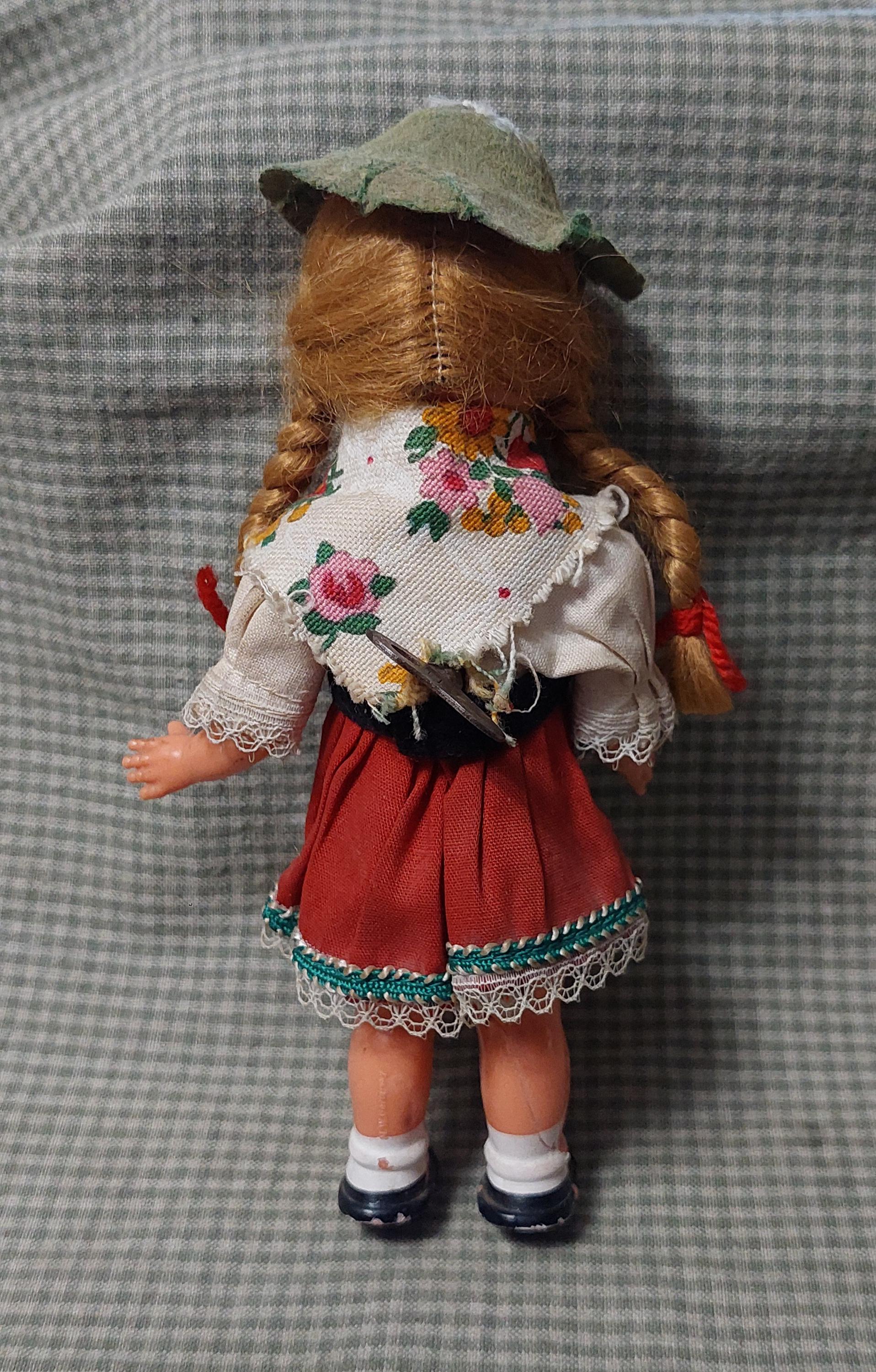 Vintage German Celluloid Wind up Clockwork Dancong Doll With Key 7