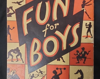 Vintage 1943 Fun For Boys Idea Activity Instruction Book