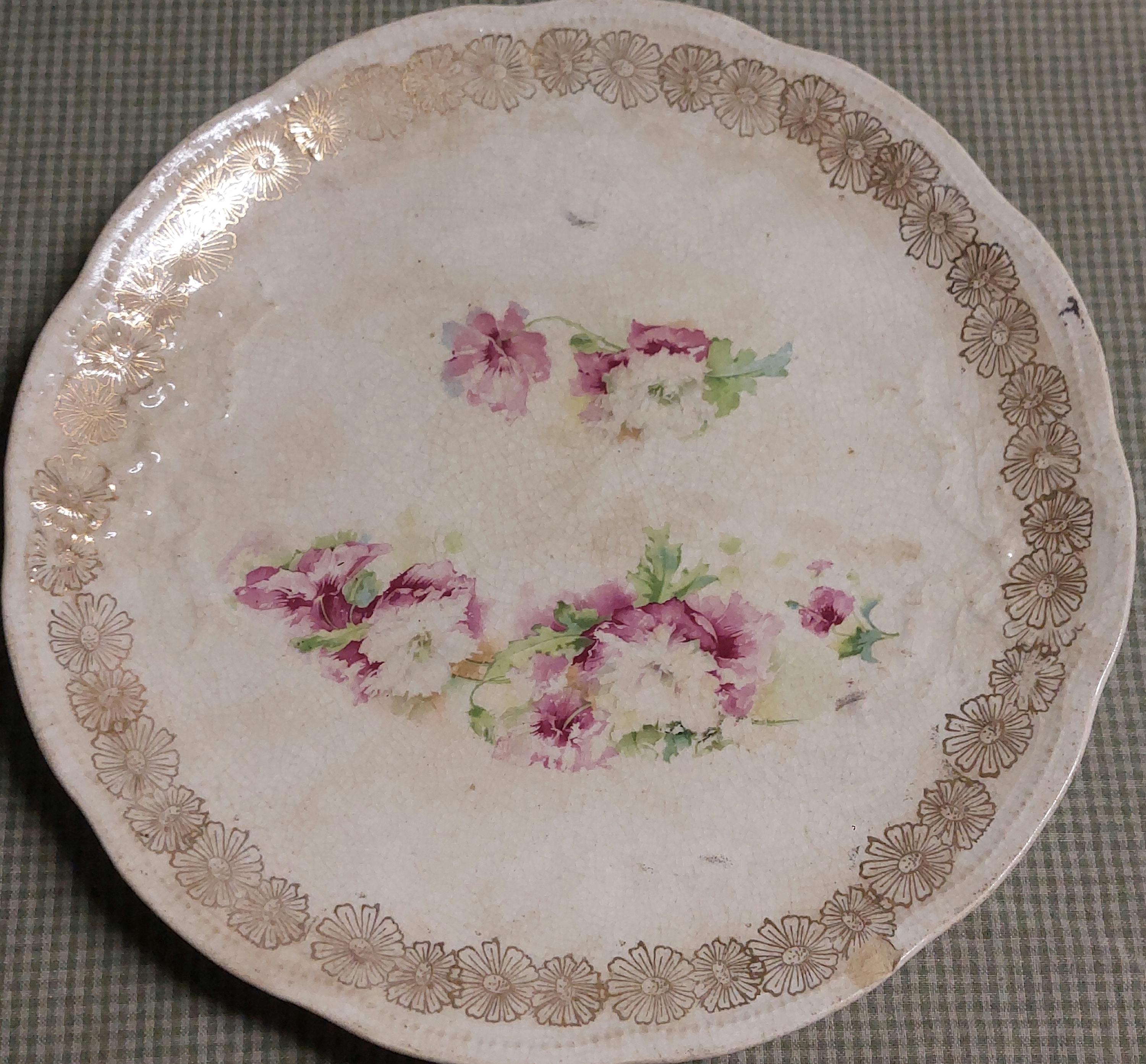 Gold Medal St. Louis Owen Minerva Pink Flower Gold Floral Trim
