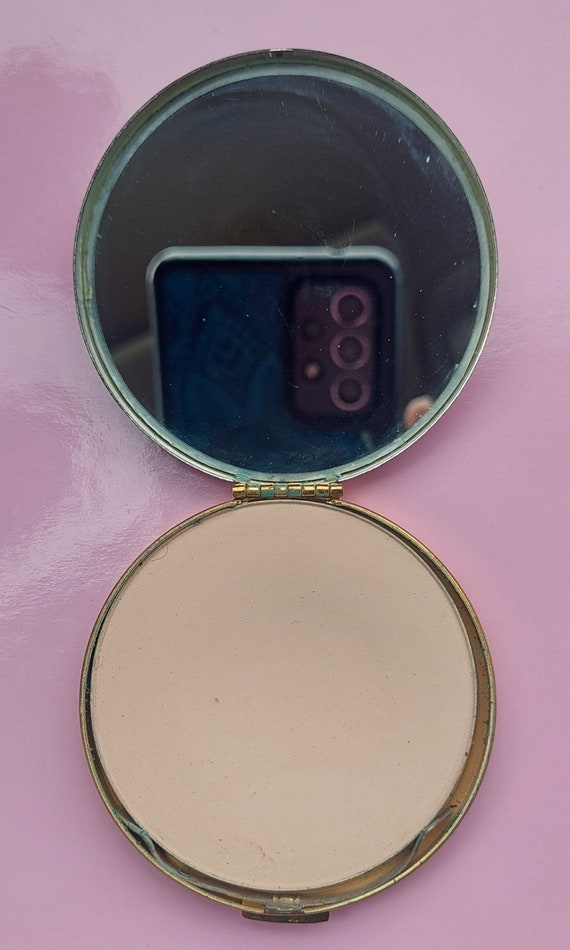 Vintage Avon Silvertone Pressed Powder Compact Mi… - image 4
