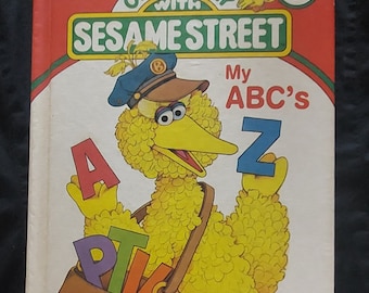 Vintage 1989 Sesame Street My ABCs Hardcover Children's Book
