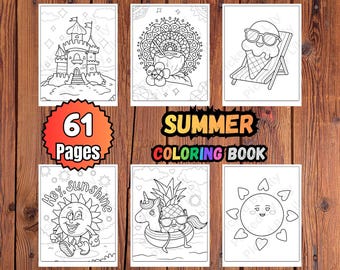 Libro da colorare estivo: 61 pagine di attività per bambini (download in PDF)