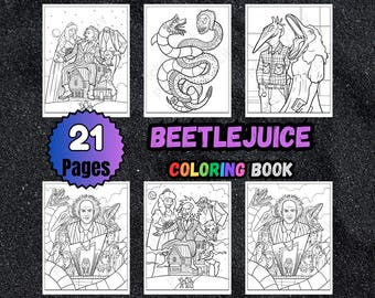 Beetlejuice Malbuch: 21 Seiten Kinderaktivität (PDF Download)