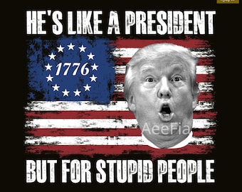 È come un presidente ma per le persone stupide Anti Trump Png, No Kings Protest STAMPABILE, Attivista politico per la pace, No War Protest