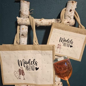 Mädelsabend Tasche Set Personalisiert