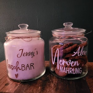 Personalized candy jar