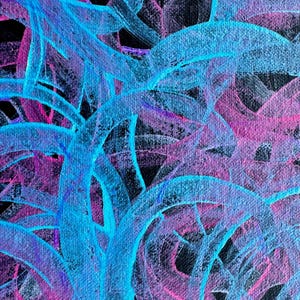 Original Aboriginal Painting: Mountain Devil Dreaming by Samantha Kemarre Morgan. Authentic Indigenous Australian Art (94cm x 49cm) image 7