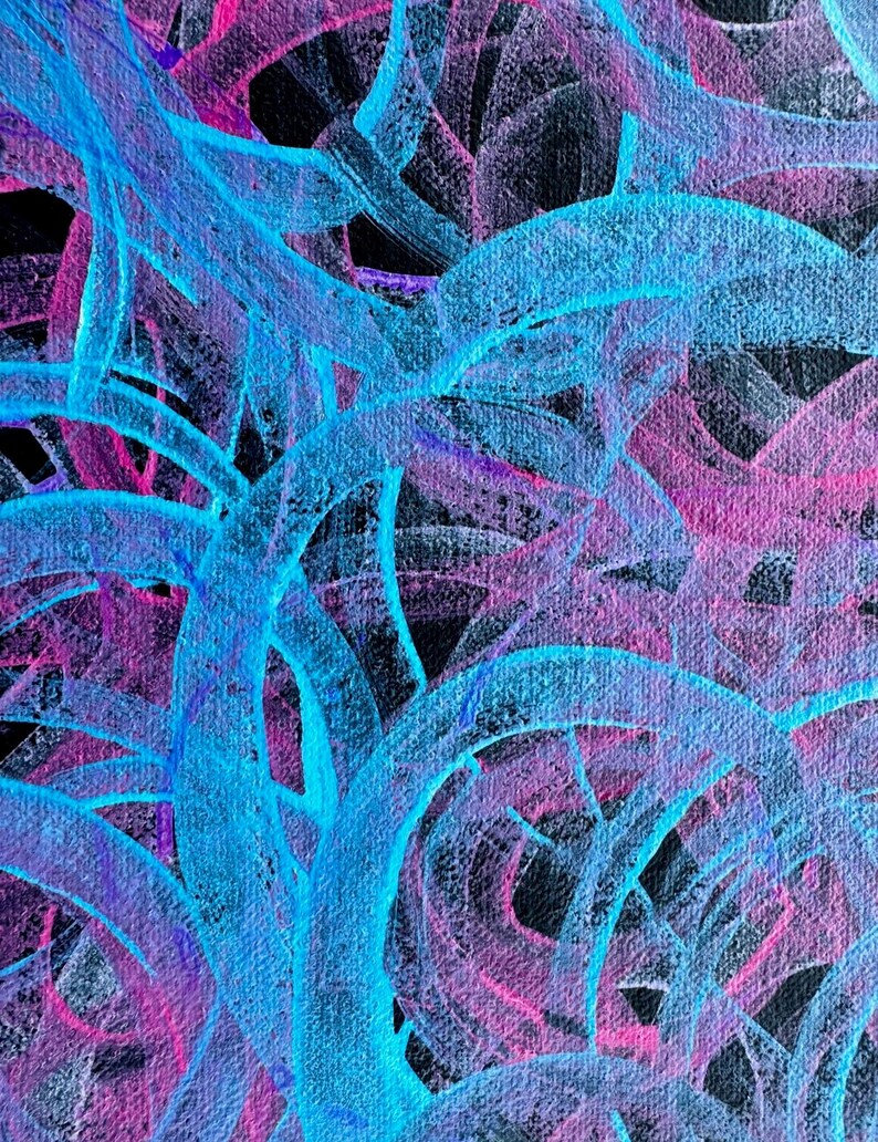 Original Aboriginal Painting: Mountain Devil Dreaming by Samantha Kemarre Morgan. Authentic Indigenous Australian Art (94cm x 49cm) image 7