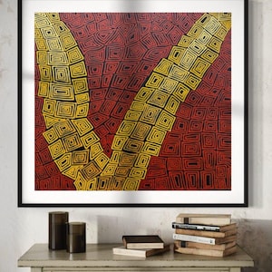 Aboriginal Art Painting: Bush Banana Dreaming by Sharon Napanangka Butcher