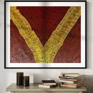 Aboriginal Bush Banana Dreaming Painting by Sharon Butcher (101cm x 81cm)