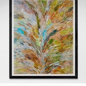 Aboriginal Bush Medicine Leaves Painting by Samantha Morgan (95cm x 76cm)