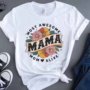 Vintage Mama Floral SVG: Mother&#39;s Day Design (Digital Download)