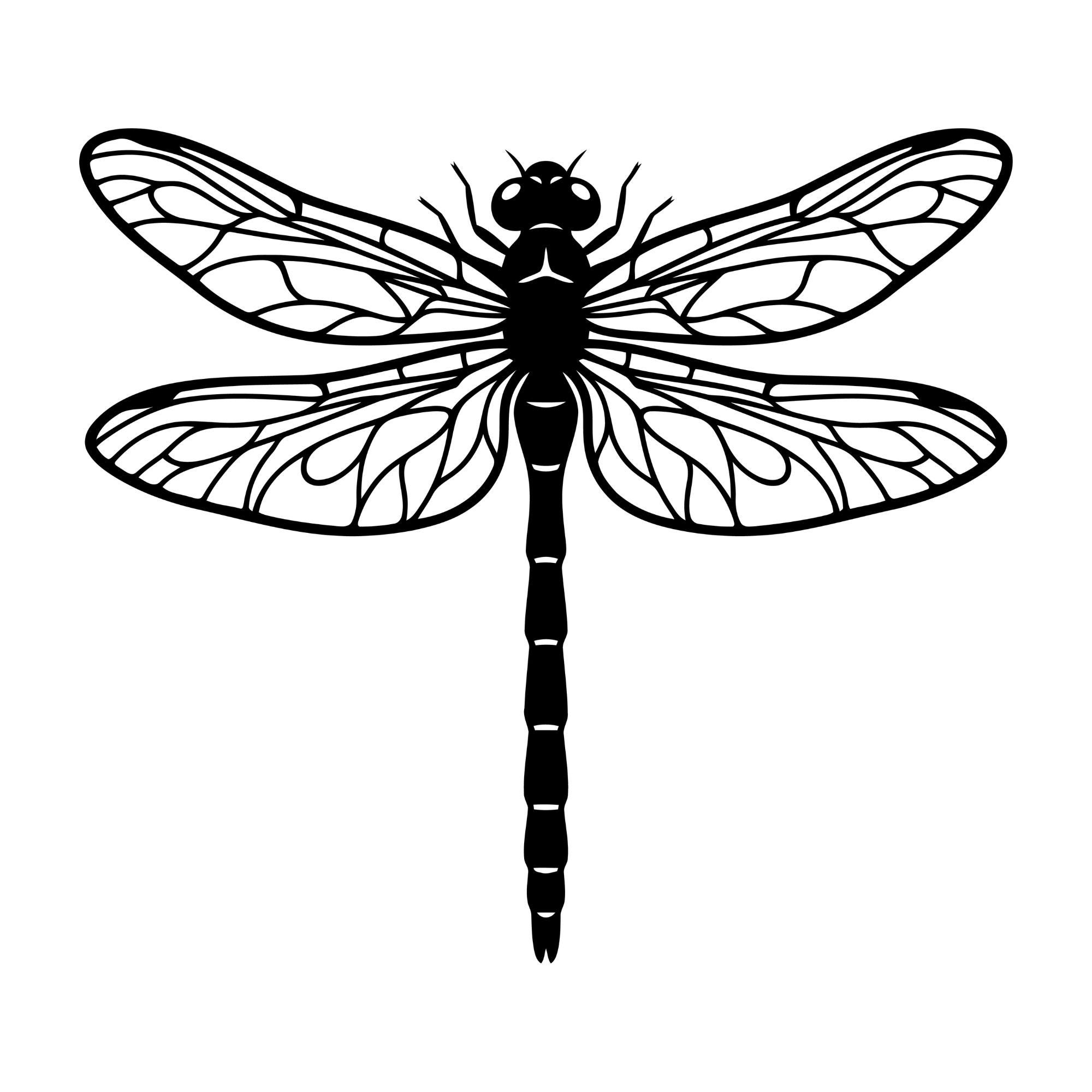 Dragonfly SVG PNG, Insect Silhouette Cut File for Cricut Silhouette ...