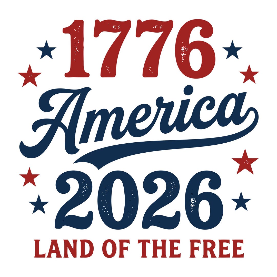 1776 2026 America Land of the Free SVG PNG, 250 Years Patriotic ...