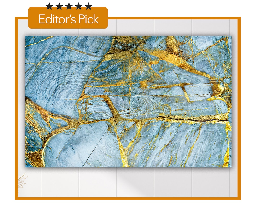 Turquise Marble Texture Glass Wall Art Housewarming Gift Photo Inspiration