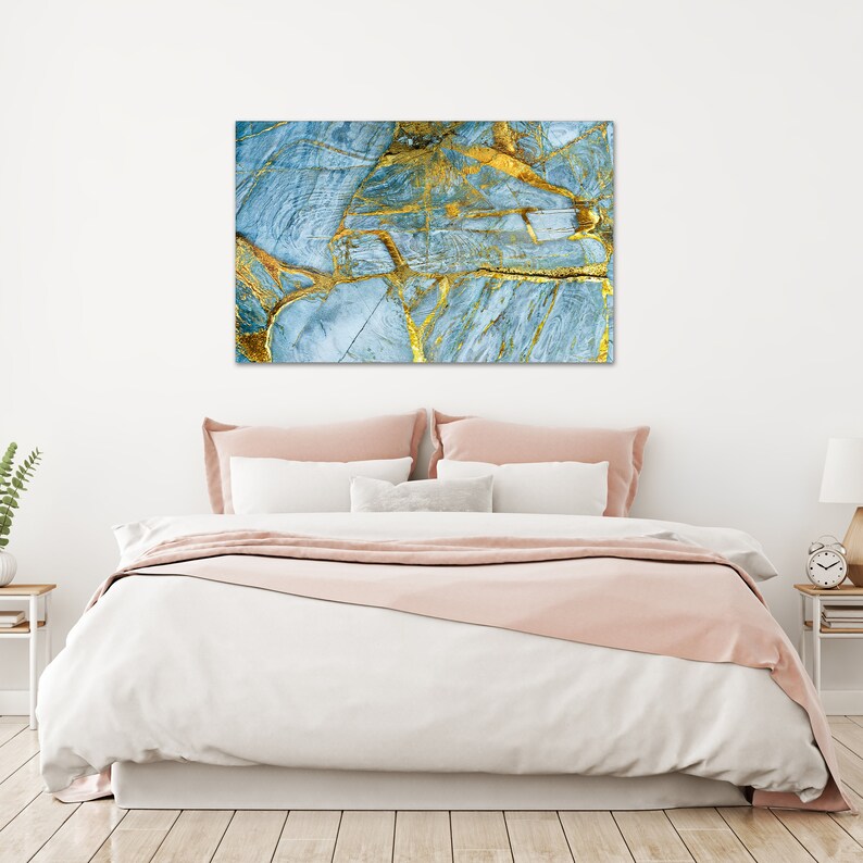 Photo inspiration: Gallery Detail: Turquise Marble Texture Glass Wall Art Housewarming Gift