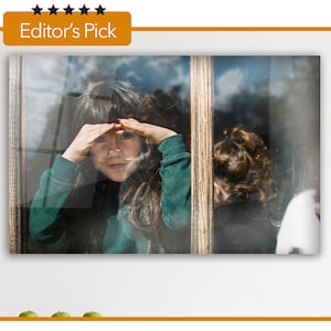 A Child Behind The Glass - Glass Wall Art - Housewarming Gift- Interior Design Ideas- Home & Office Decoration