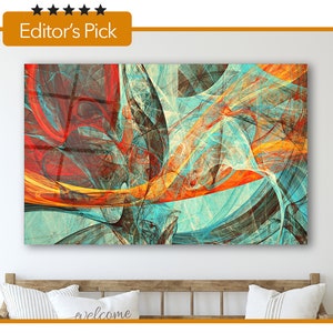 Glass Wall Art Fractal artwork  - House Warming Gift - Interior Design Ideas - Large Print Wall Art , Home & Office