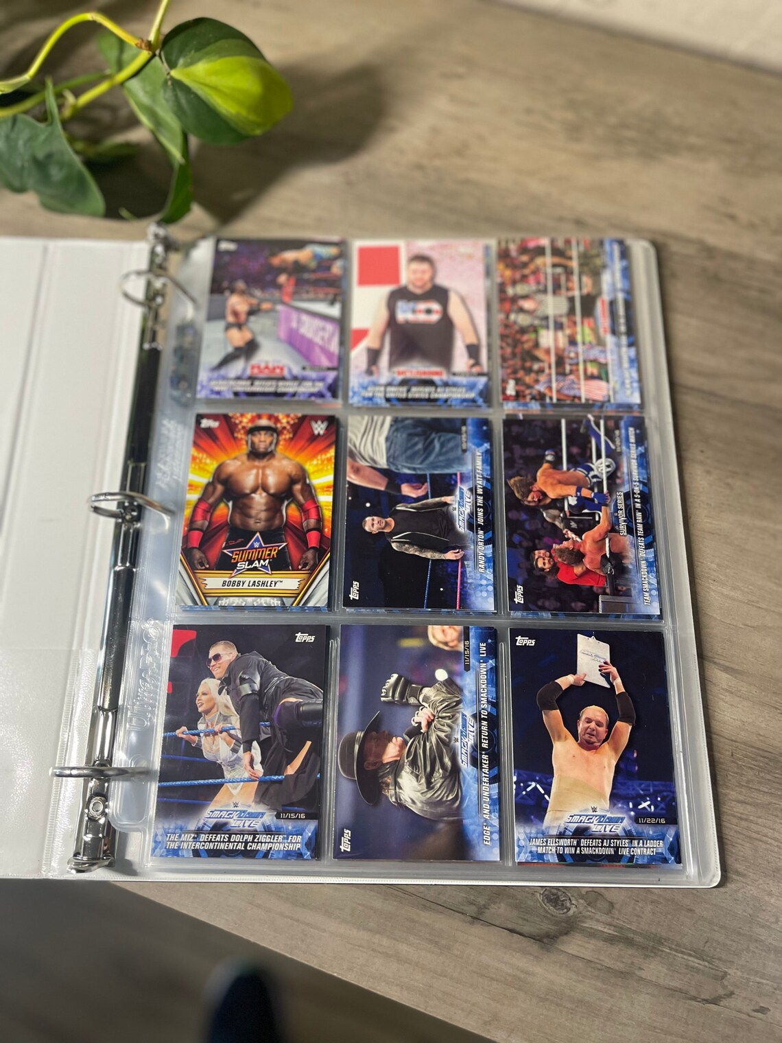 WWE Binder 90 CARDS Random Wrestlers Panini Prizm Wwe Etsy
