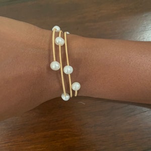 Freshwater Pearl wrap bracelet