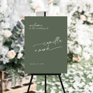 Cartello di benvenuto per matrimonio, cartello di benvenuto per matrimonio minimalista, cartello per matrimonio moderno, cartello di benvenuto per matrimonio con script, cartello per matrimonio grande, cartello per reception