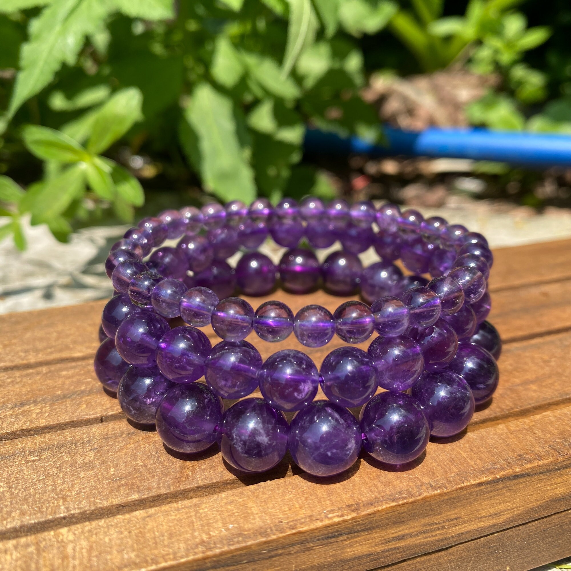 Natural Crystal Beads Bracelet,men/women Stretchy Bracelet,healing