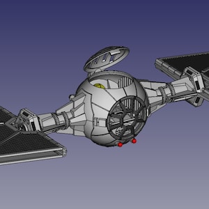 Outland Tie fighter Mandalorian 3.75&quot; figure toy ship