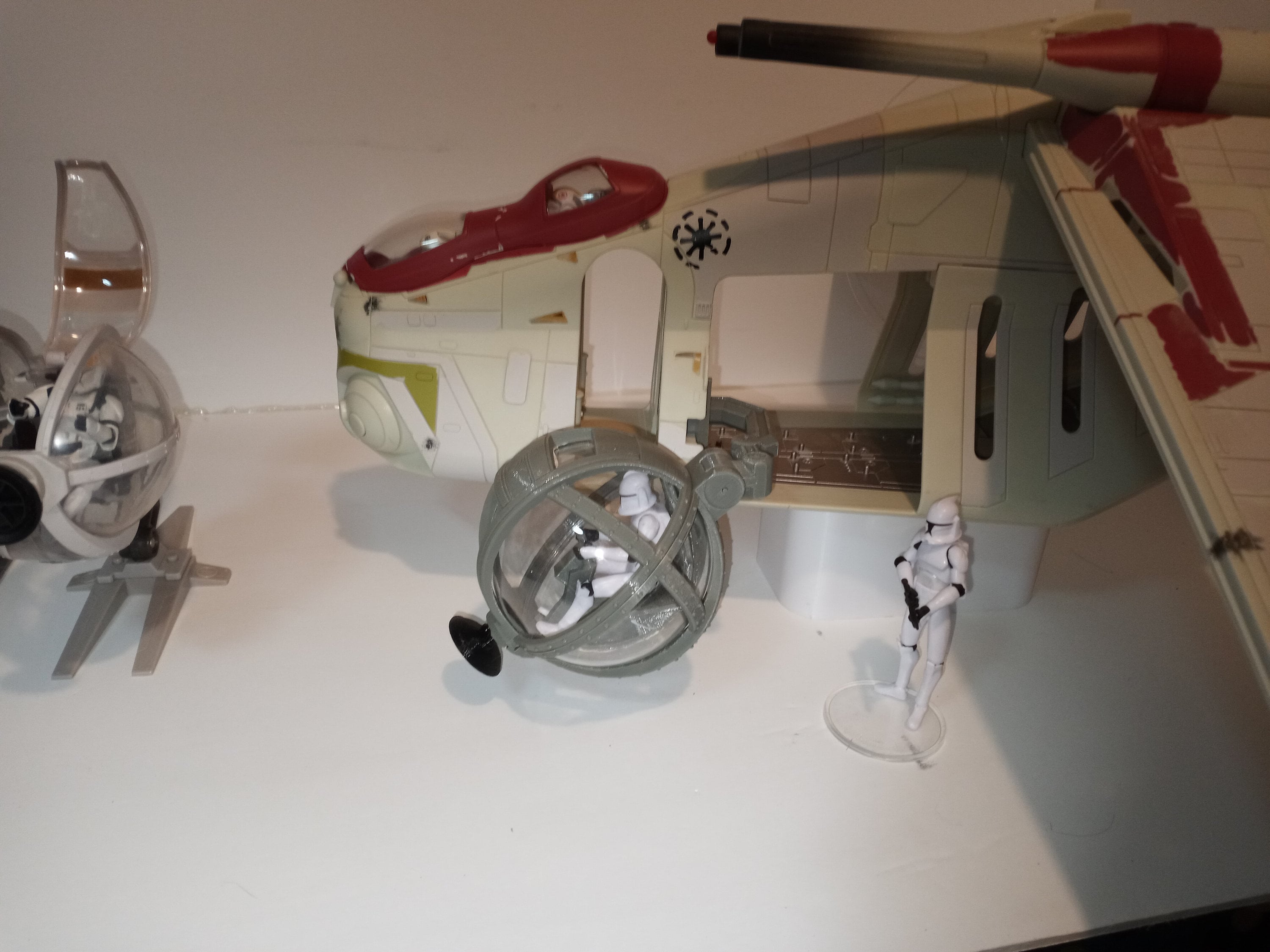 Republic Gunship LAAT Gun POD Star Wars Kenner Hasbro Toy Repro