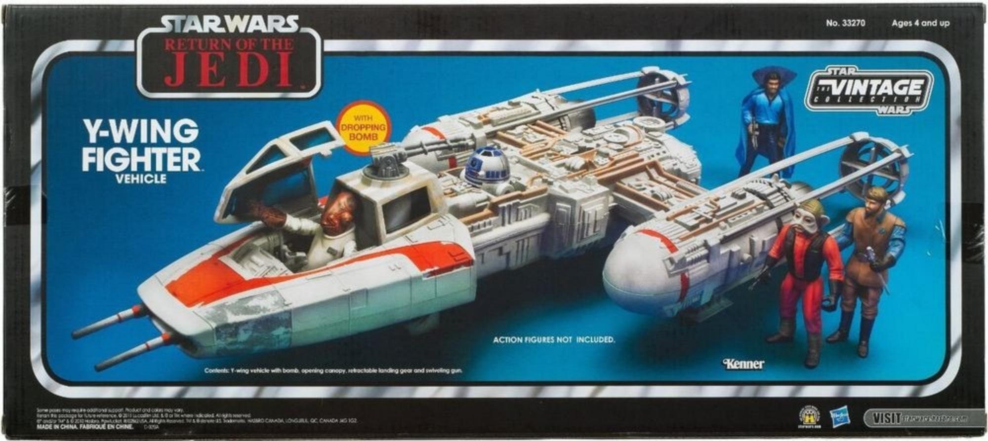 Y-wing star wars Kenner hasbro piezas de reproducción de juguete