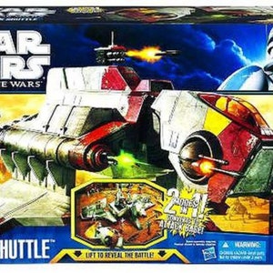 Republic attack shuttle star wars Kenner hasbro toy repro parts