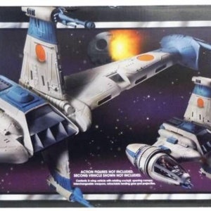 b-wing star wars Kenner hasbro toy repro parts