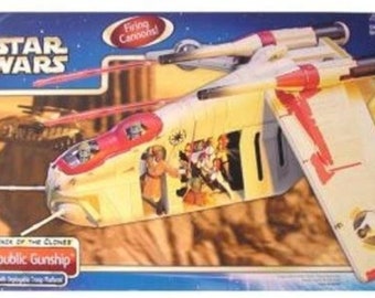 Republic Gunship LAAT star wars Kenner hasbro toy repro parts