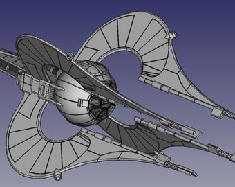 Figura de juguete de barco Chiss Clawcraft de 3,75"