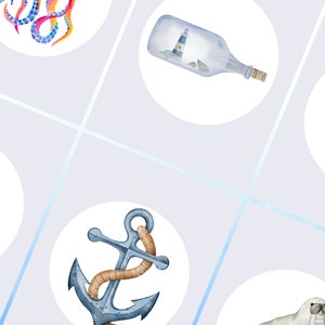 Watercolor Nautical Instagram Highlight Icons Watercolor illustrations Instagram Story Highlight Covers sea maritime Blogger Summer Icons image 3