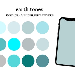30 Blue Instagram Highlight Covers | Solid Color Highlight Icons | Shades of Blue Instagram Story Covers | IG Highlight Cover Icons