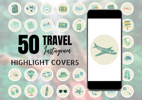 Travel Instagram Highlight Covers Instagram Story Highlight | Etsy