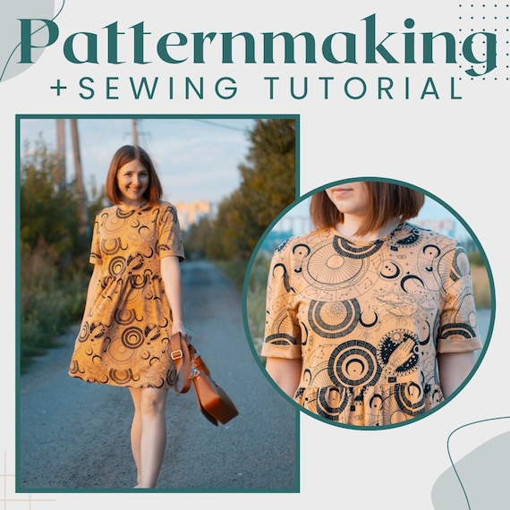 Patternmaking and Sewing Tutorial: A Jersey Dress (english) - Etsy Patternmaking and Sewing Tutorial: A Jersey Dress (english) - Etsy