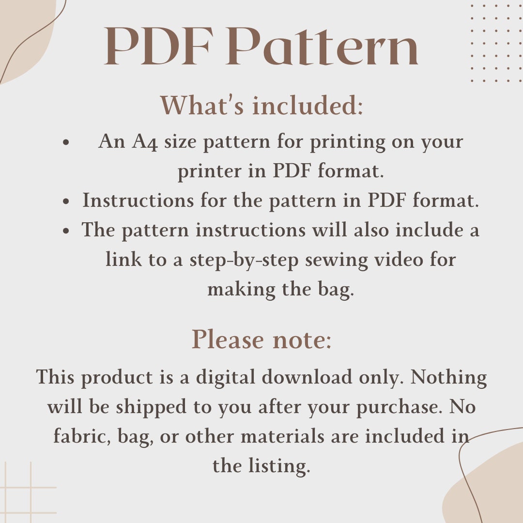 Origami Bag PDF Sewing Pattern & Tutorial. Easy Triangle Bag. Fun Quick ...
