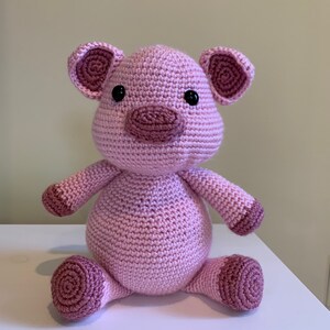 Pork Chop Crochet Pig
