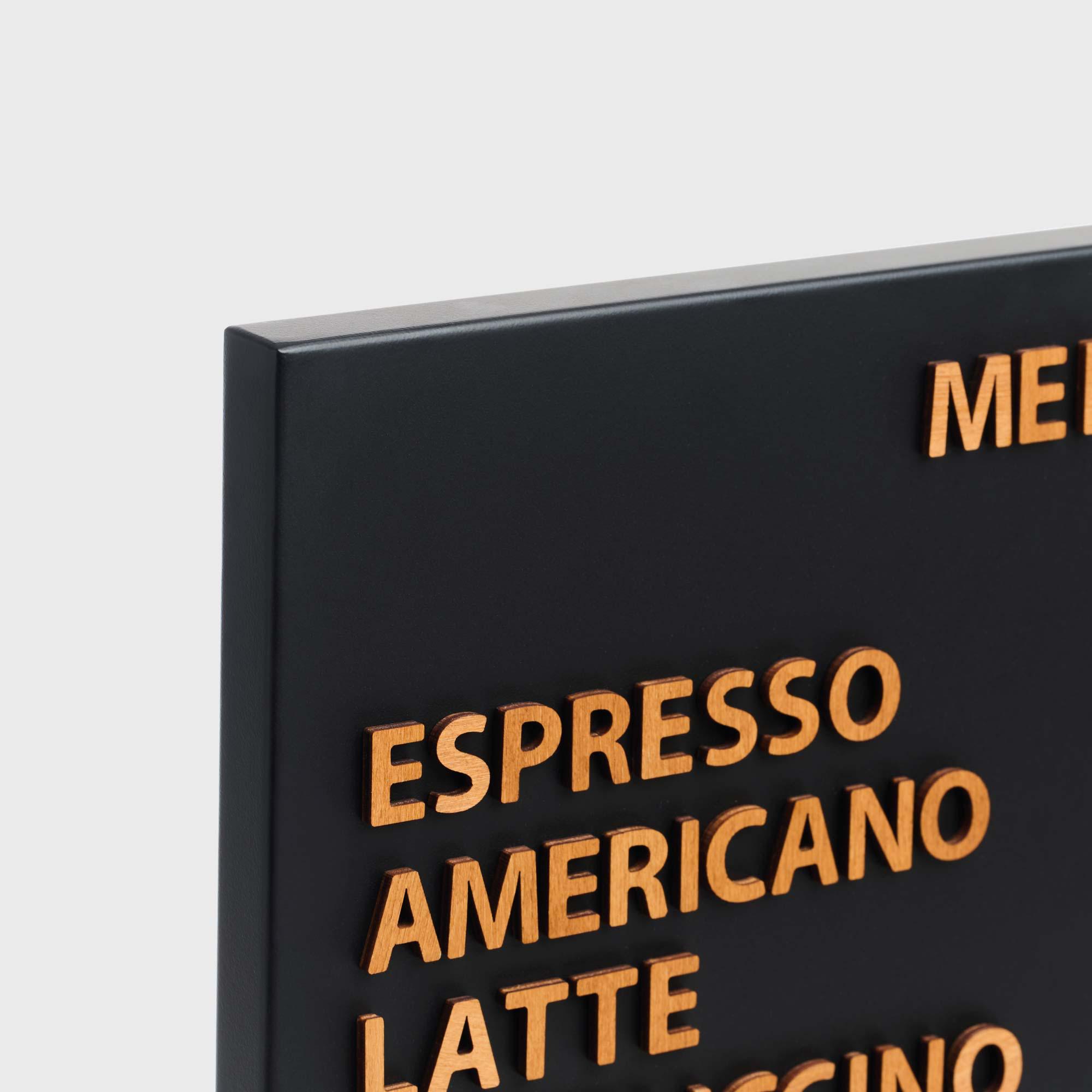 Magnetic Menu Board With Wooden Letters – Easily Customizable and ...